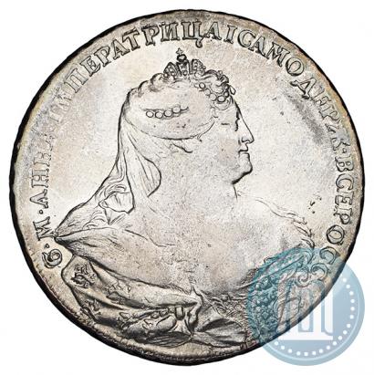 Фото 1 рубль 1737 года  "Работы Гедлингера"