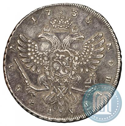 Picture 1 rouble 1738 year СПБ "Petersburg type"