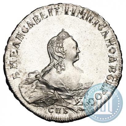 Picture 1 rouble 1754 year СПБ-IМ "Portrait by Benjamin Scott"