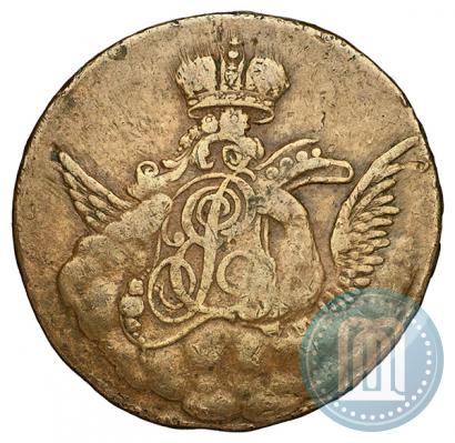 Picture 1 kopeck 1756 year  