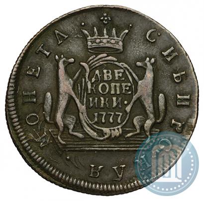 Picture 2 kopecks 1777 year КМ 
