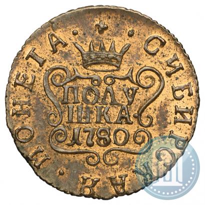 Фото Полушка 1780 года КМ 