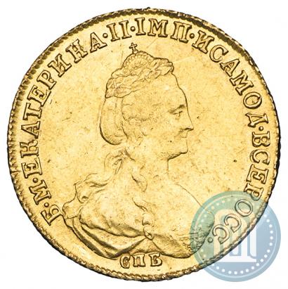 Фото 5 рублей 1781 года СПБ 