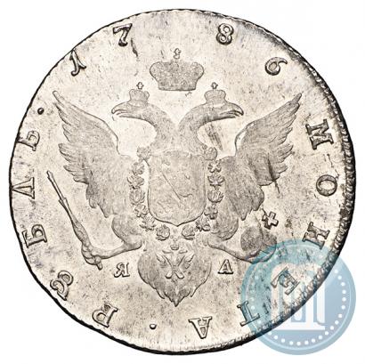Фото 1 рубль 1786 года СПБ-ЯА 