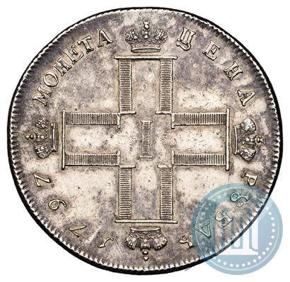 Фото 1 рубль 1797 года СМ-ФЦ "Утяжеленный"