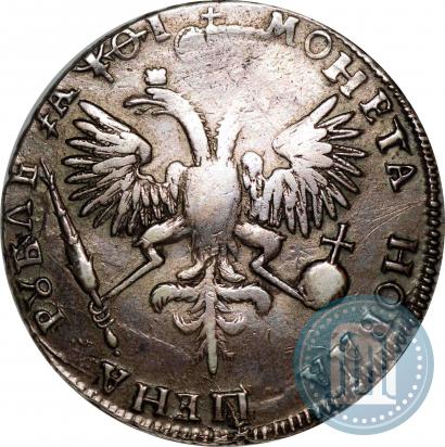 Фото 1 рубль 1719 года  "Портрет в латах"