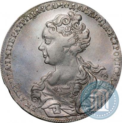 Picture 1 rouble 1726 year  "Moscow type, portrait turned to the left"