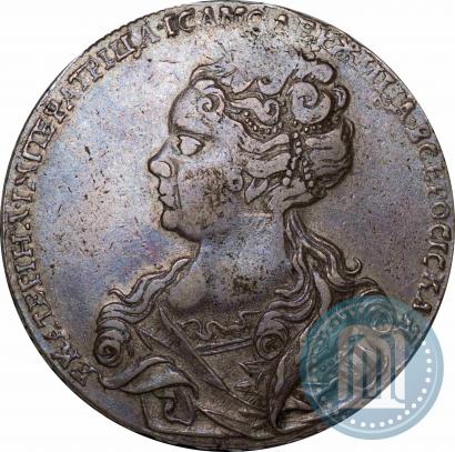 Picture 1 rouble 1726 year  "Moscow type, portrait turned to the left"
