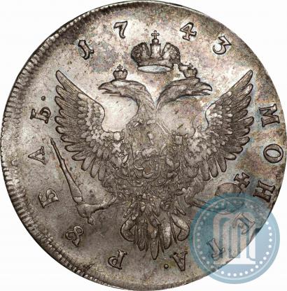 Picture 1 rouble 1743 year ММД 