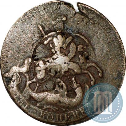 Фото 2 копейки 1757 года  "Номинал под Св. Георгием"