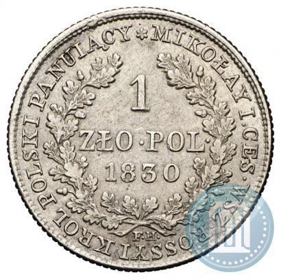 Picture 1 złoty 1830 year FH 