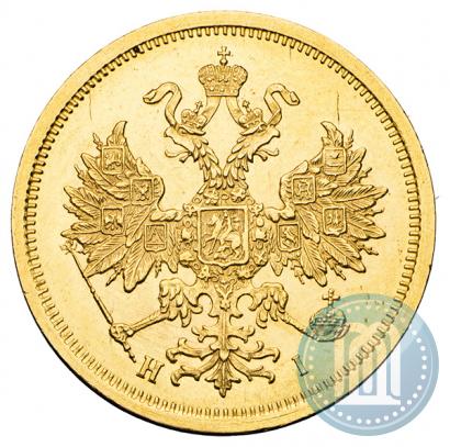 Picture 5 roubles 1874 year СПБ-НІ 