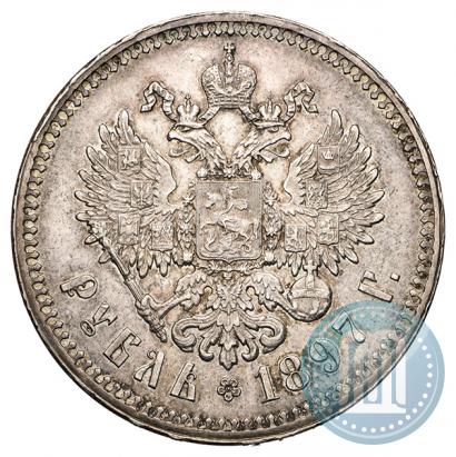 Picture 1 rouble 1897 year (**) 