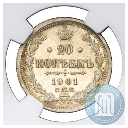 Picture 20 kopecks 1901 year СПБ-ФЗ 