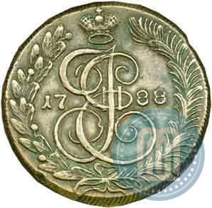 Picture 5 kopecks 1788 year КМ 