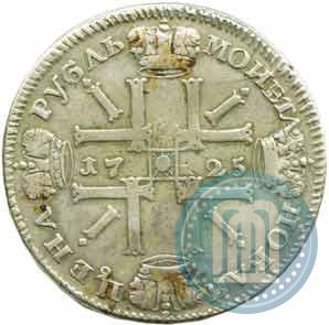 Picture 1 rouble 1725 year СПБ "Sun rouble, portrait in armour"
