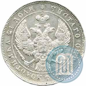 Picture 1 rouble 1843 year СПБ-АЧ 