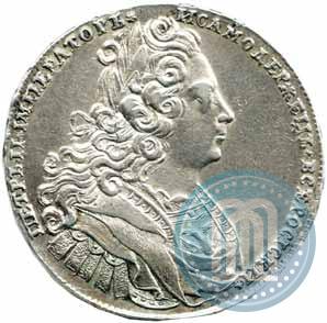 Picture 1 rouble 1727 year  "Moscow type"