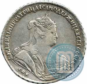 Фото 1 рубль 1738 года СПБ "Петербургский тип"