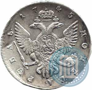 Picture 1 rouble 1745 year СПБ 