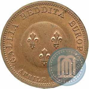 Picture 2 franks 1814 year  "In memory of the Emperor Aleksander I"