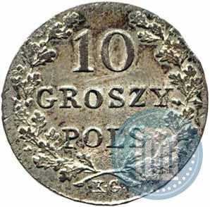 Фото 10 грошей 1831 года KG "Польское восстание"
