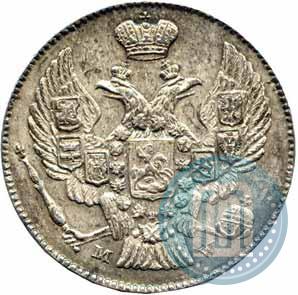 Фото 20 копеек - 40 грошей 1842 года MW 