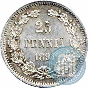 Picture 25 pennia 1891 year L 