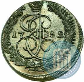 Фото 5 копеек 1782 года КМ 