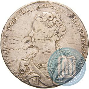 Picture 1 rouble 1726 year  "Moscow type, portrait turned to the left"