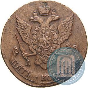 Picture 5 kopecks 1790 year АМ 