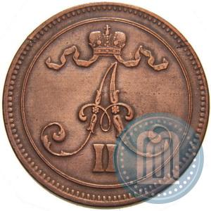 Фото 10 пенни 1865 года  
