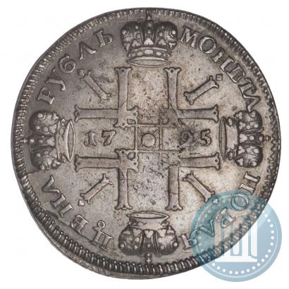 Фото 1 рубль 1725 года СПВ "Солнечный, в наплечниках"