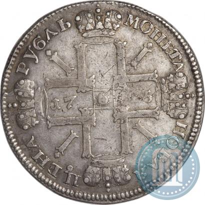 Фото 1 рубль 1725 года СПБ "Солнечный в латах"