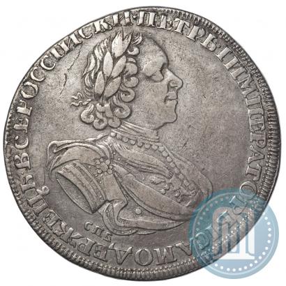 Фото 1 рубль 1725 года СПБ "Солнечный в латах"