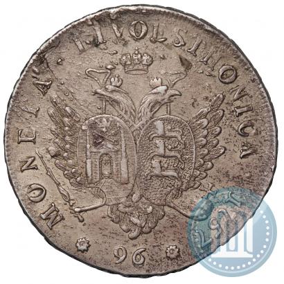 Picture 96 kopecks 1757 year  "For Livonia"