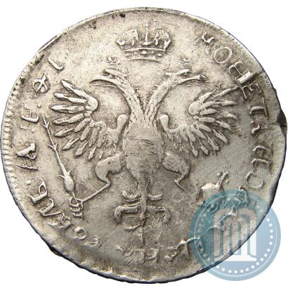 Фото 1 рубль 1719 года OK "Портрет в латах"