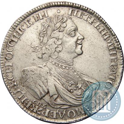 Picture 1 rouble 1724 year СПБ "Sun rouble, portrait in armour"