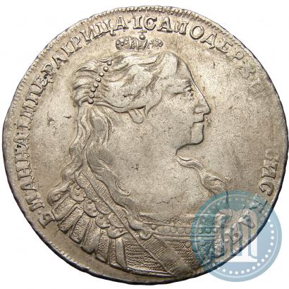 Фото 1 рубль 1734 года  "Тип 1735 года"