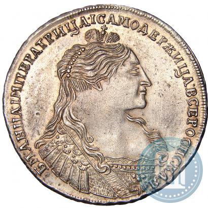 Фото 1 рубль 1736 года  "Тип 1735 года"