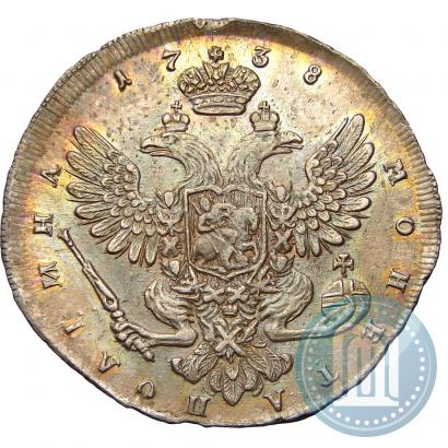 Picture Poltina 1738 year СПБ "Petersburg type"