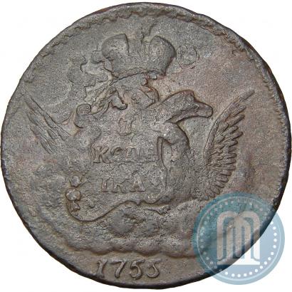Фото 1 копейка 1755 года  