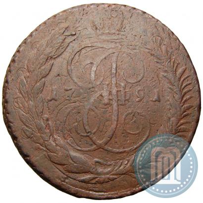 Фото 5 копеек 1791 года  "Павловский перечекан"