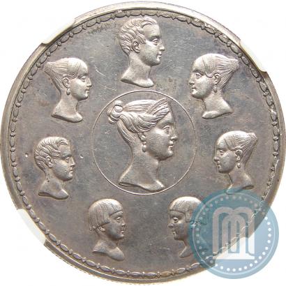 Picture 1,5 roubles - 10 złotych 1836 year П.У. "Family rouble"