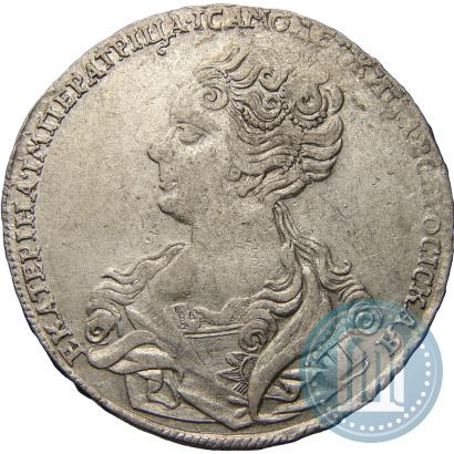 Picture 1 rouble 1726 year  "Moscow type, portrait turned to the left"