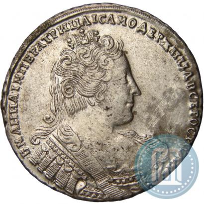 Фото 1 рубль 1733 года  
