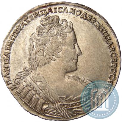 Фото 1 рубль 1733 года  