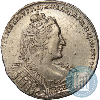 Фото 1 рубль 1734 года  "Тип 1732 года"