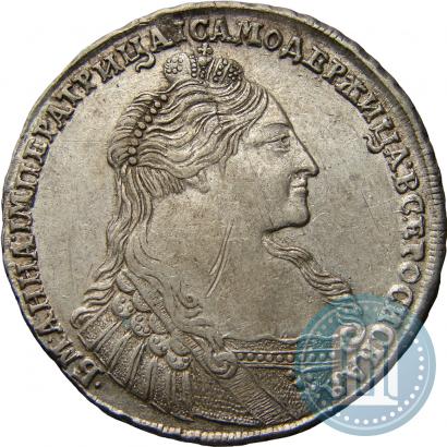 Фото 1 рубль 1736 года  "Тип 1735 года"