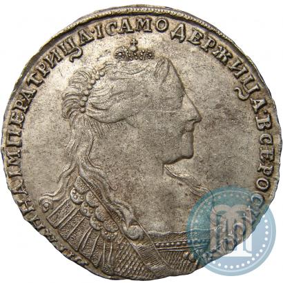 Фото Полтина 1737 года  "Тип 1735 года"